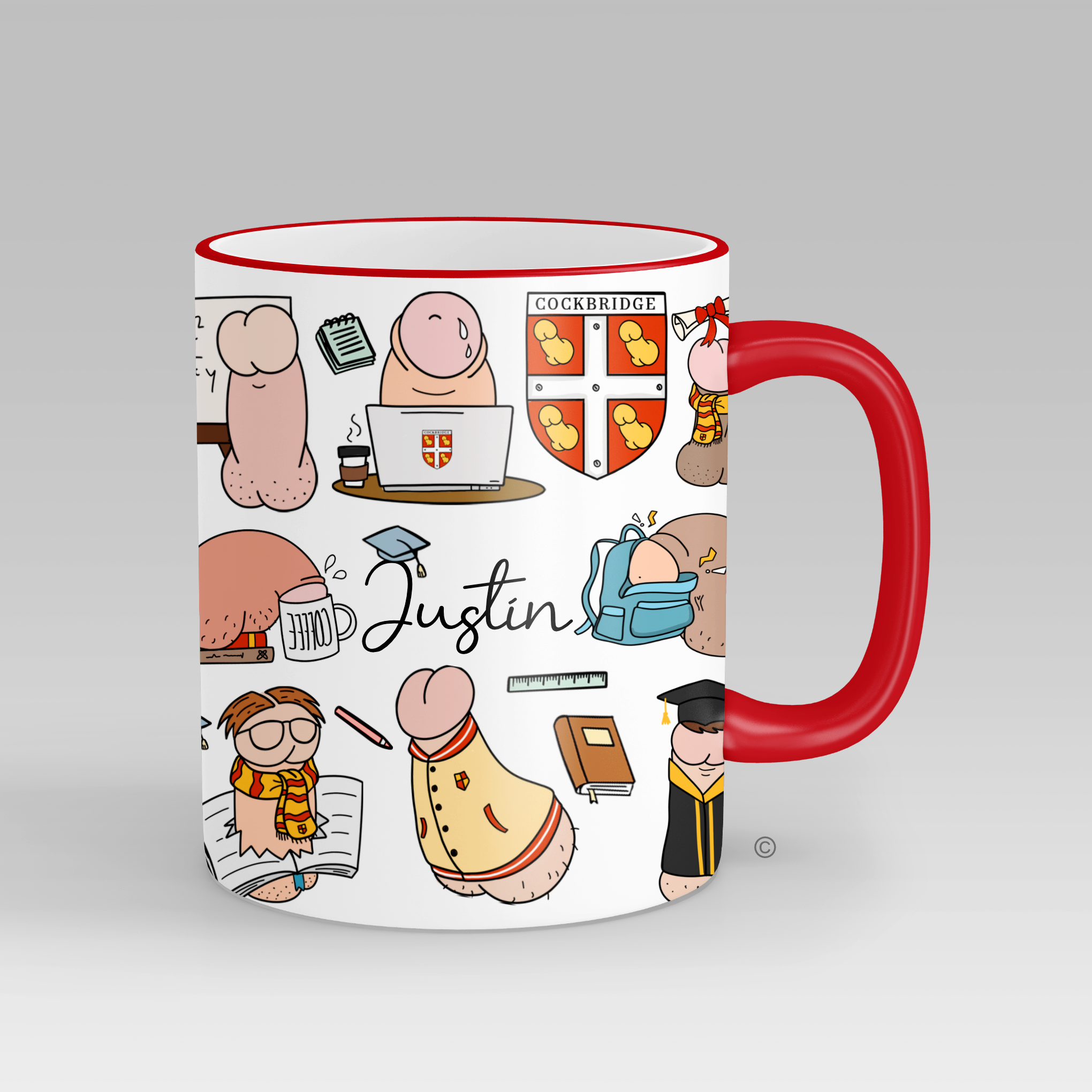 Personalised Uni Studs Mug