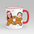 Personalised Gingerbread Girls Face Mug