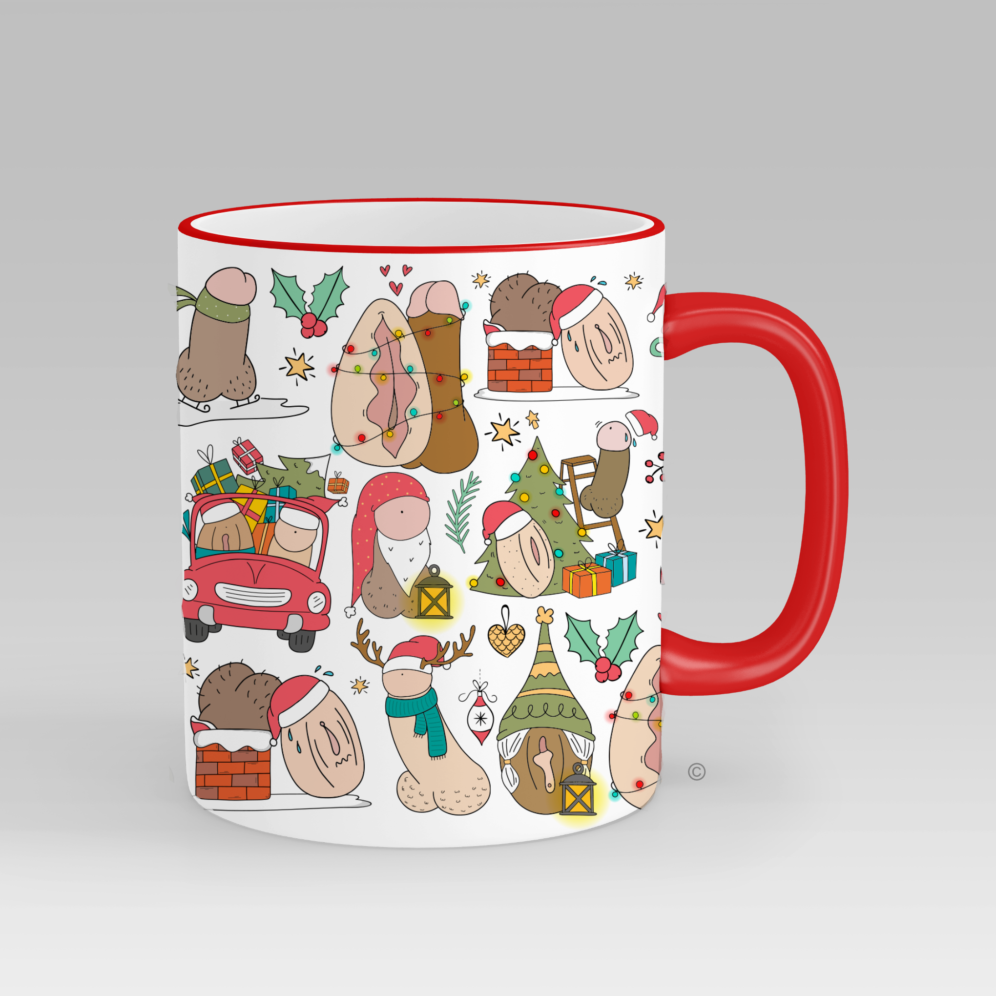 Personalised Couples Christmas Mug