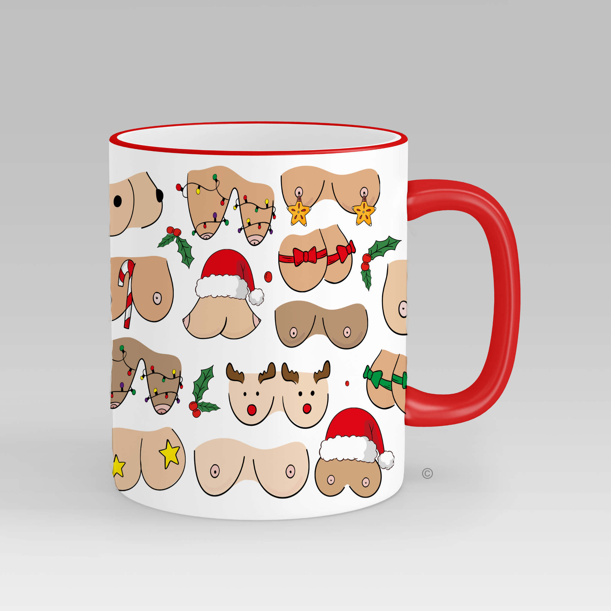 Boobs Christmas Mug