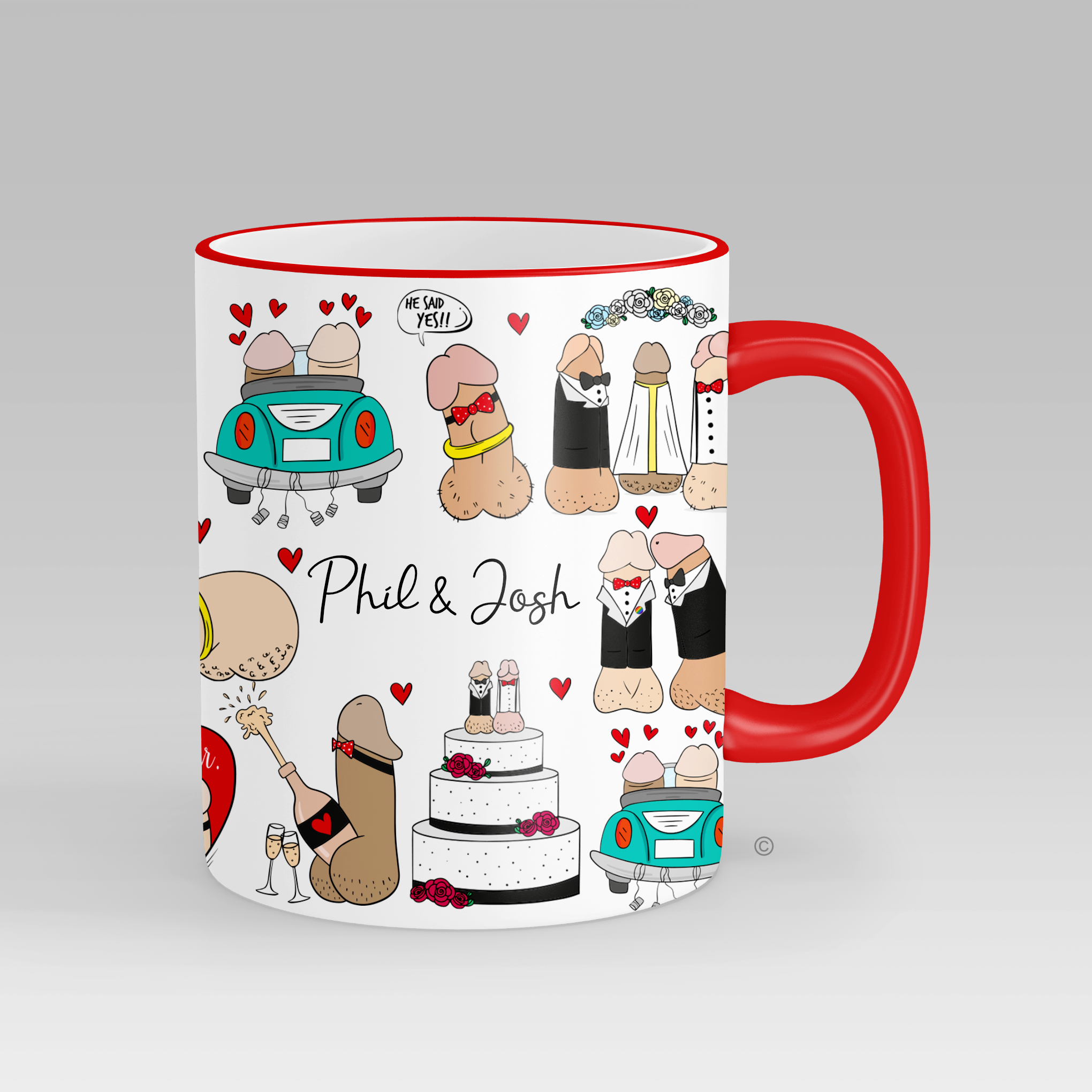Mr & Mr Personalised Mug