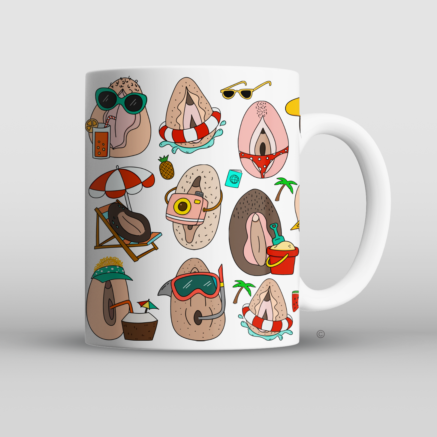 Beachy Beauties Personalised Mug