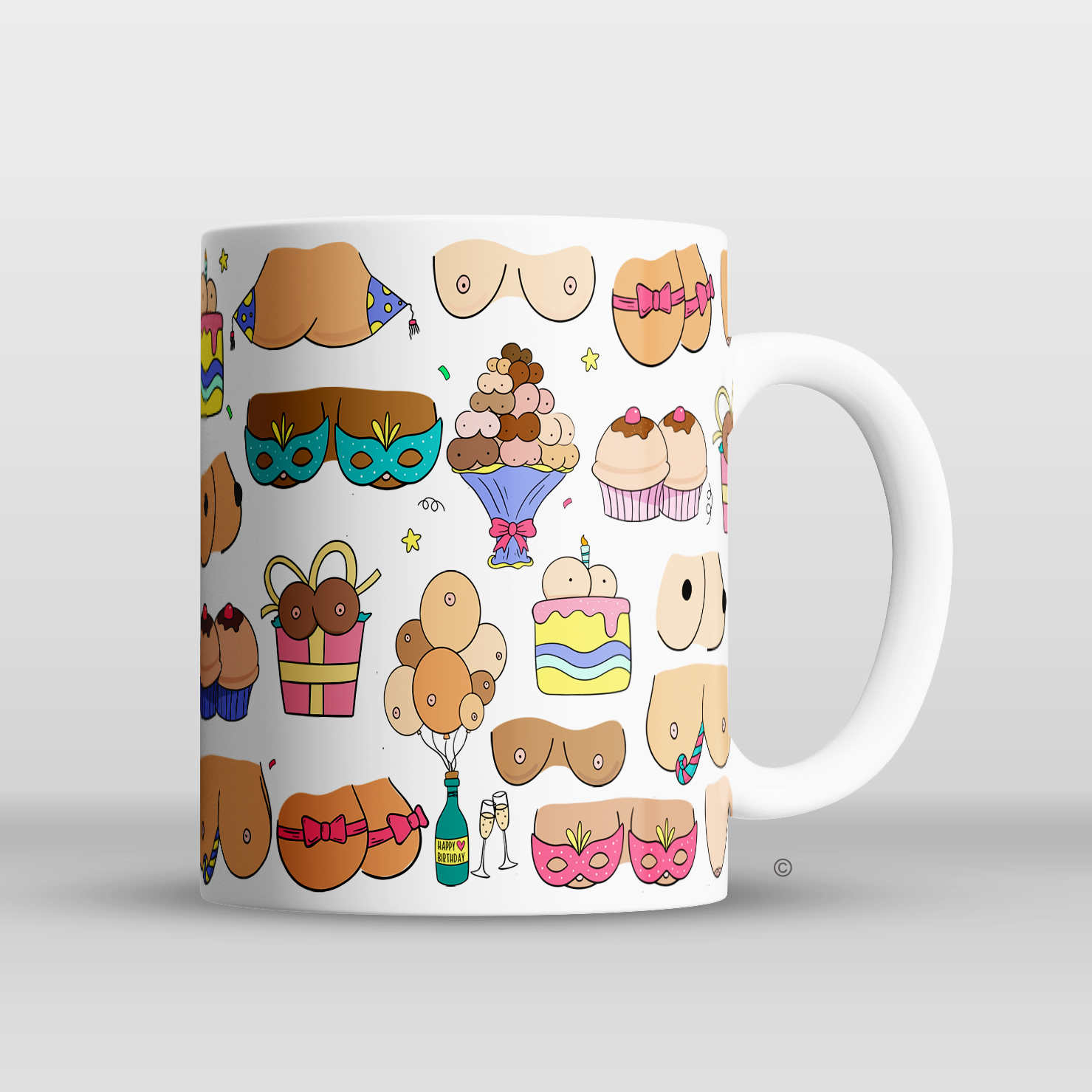 Birthday Jugs Mug – a funny and cheeky birthday gift for friends, coworkers, and partners. 
