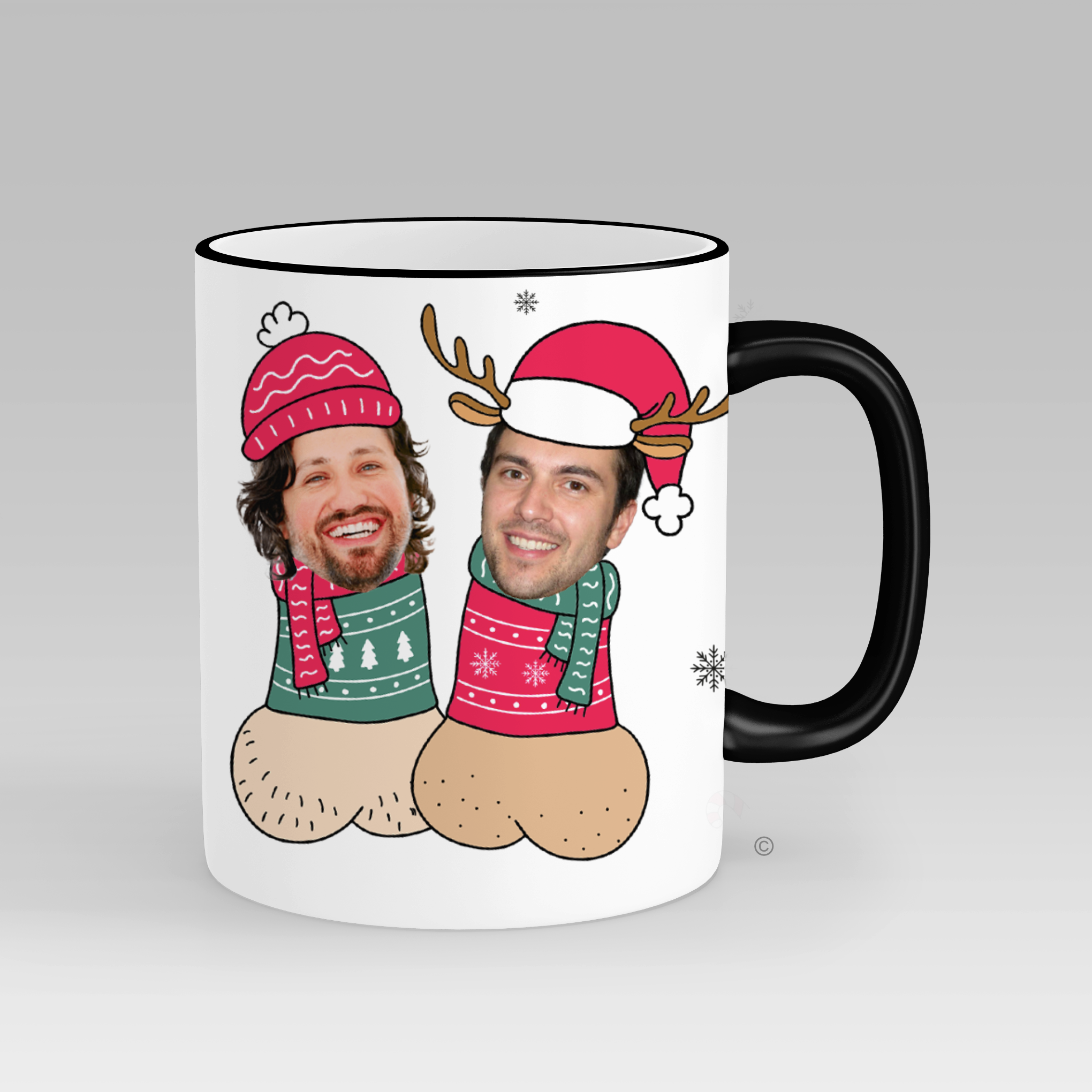 Personalised Willies Face Mug