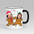 Personalised Gingerbread Couple Face Mug