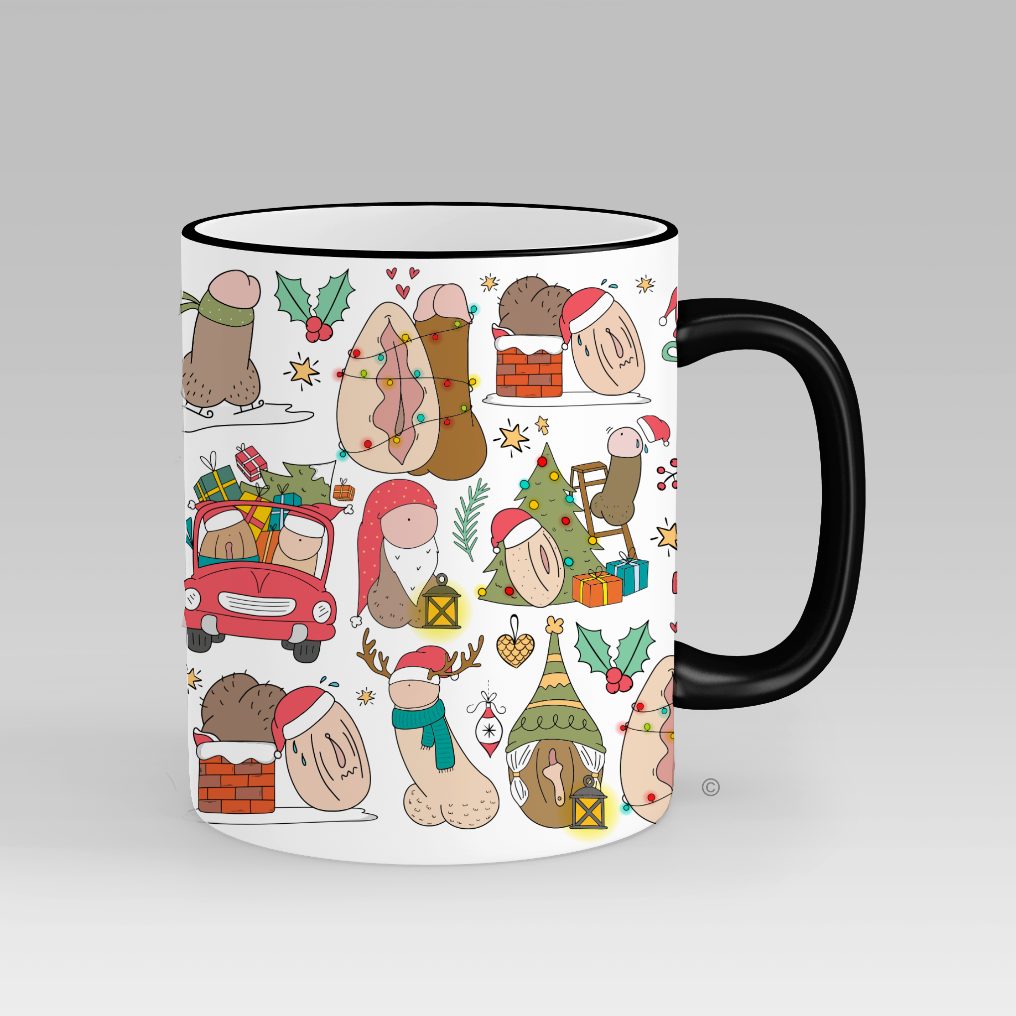 Personalised Couples Christmas Mug