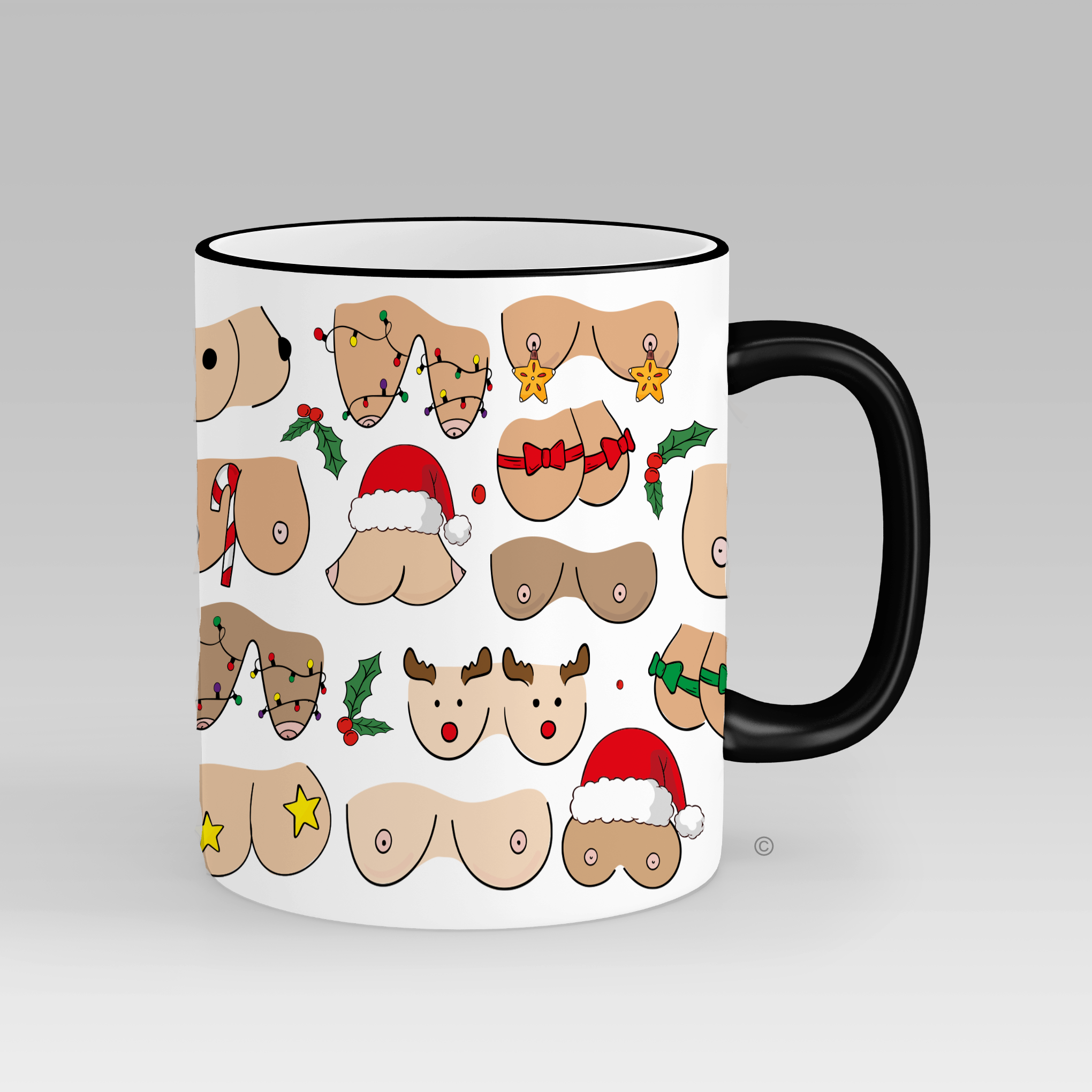 Boobs Christmas Mug