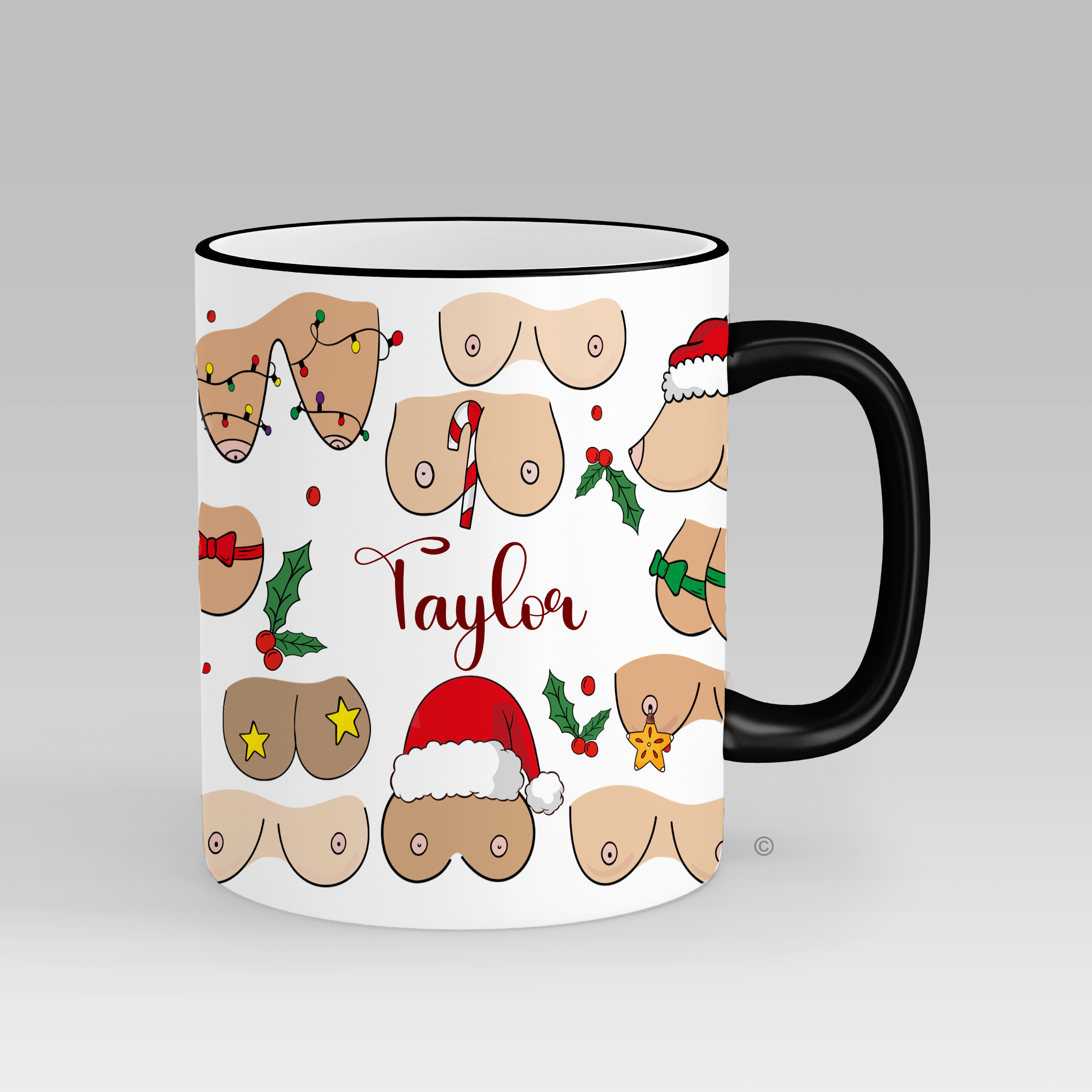 Boobs Christmas Mug