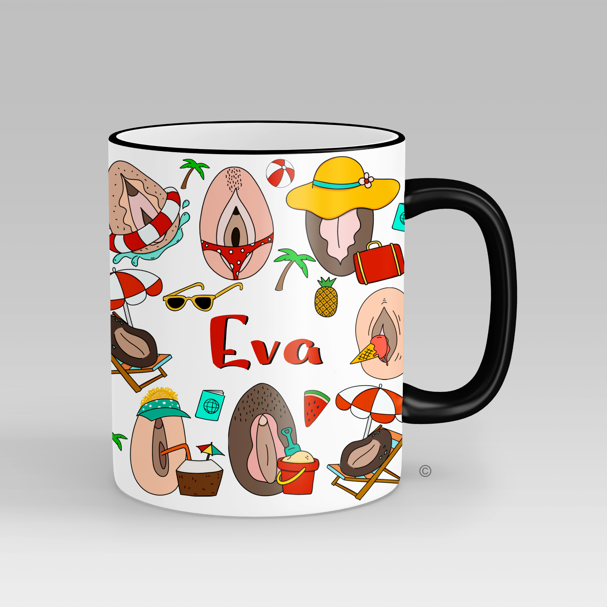 Beachy Beauties Personalised Mug