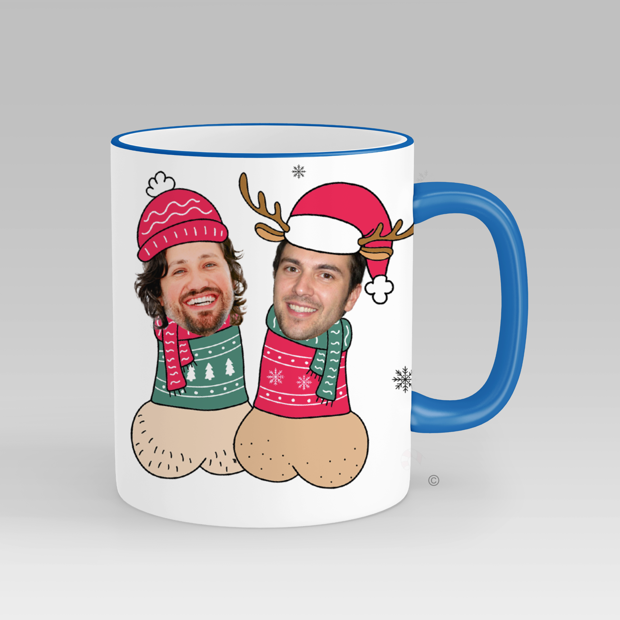 Personalised Willies Face Mug