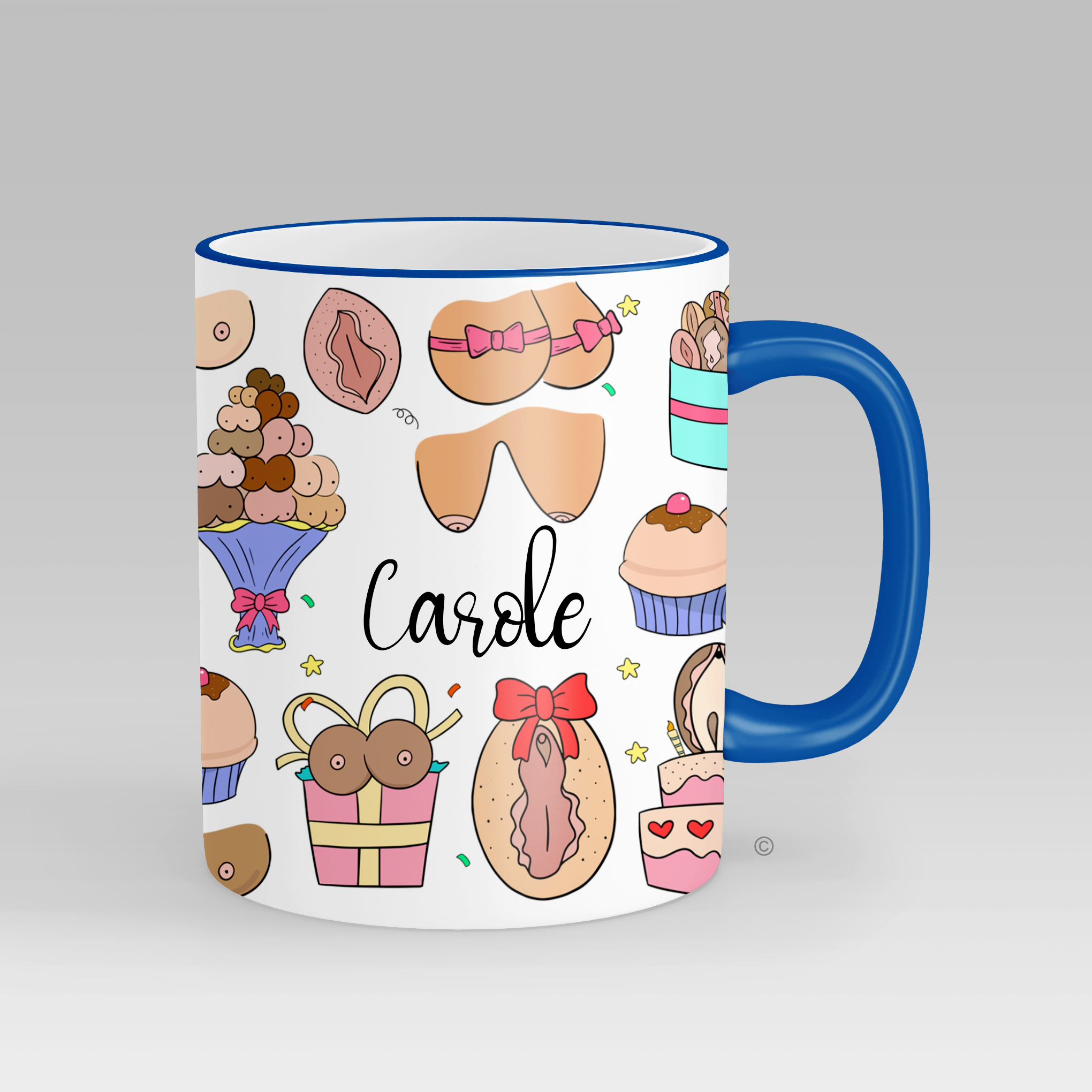 Personalised Birthday Bash Jugs & Peaches Mug