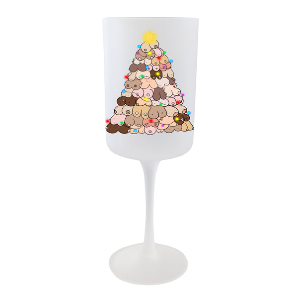 Busty Bauble Wine Glass