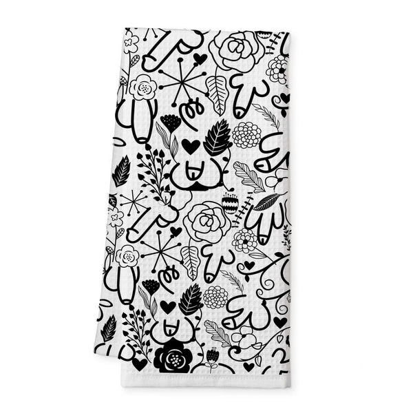 Doodle Dongs Tea Towel