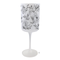 Female Floral Wine Glass