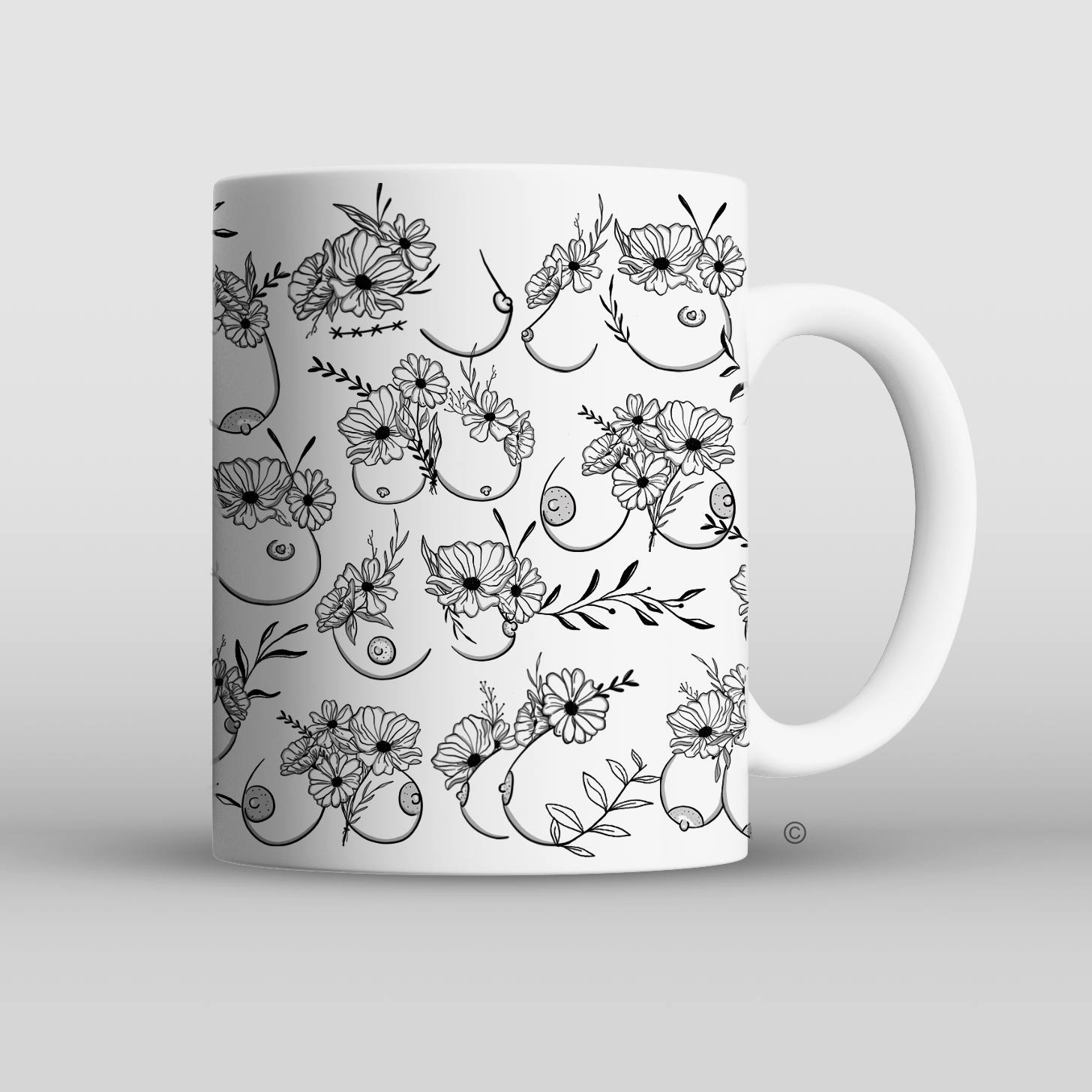 Floral Beauties Mug – a sophisticated and artistic floral-themed mug. Pair with matching designs for a complete set.