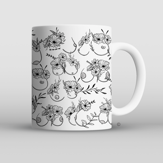 Floral Beauties Mug – a sophisticated and artistic floral-themed mug. Pair with matching designs for a complete set.