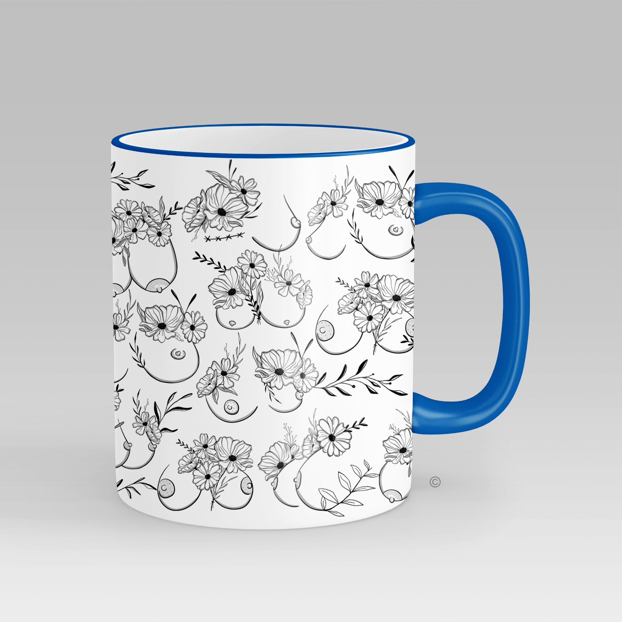 Floral Beauties Mug – a sophisticated and artistic floral-themed mug. Pair with matching designs for a complete set.