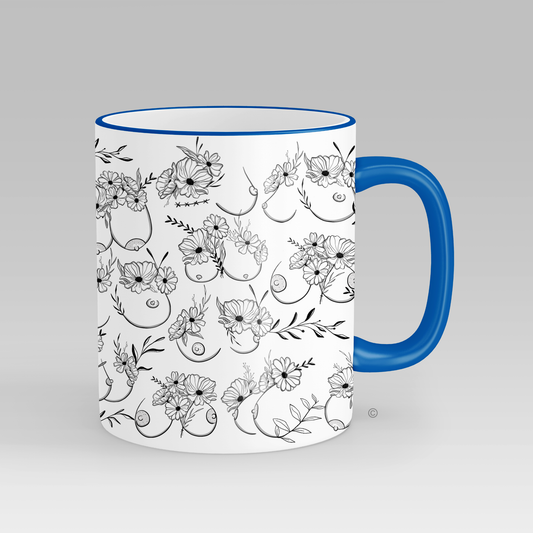 Floral Beauties Mug – a sophisticated and artistic floral-themed mug. Pair with matching designs for a complete set.