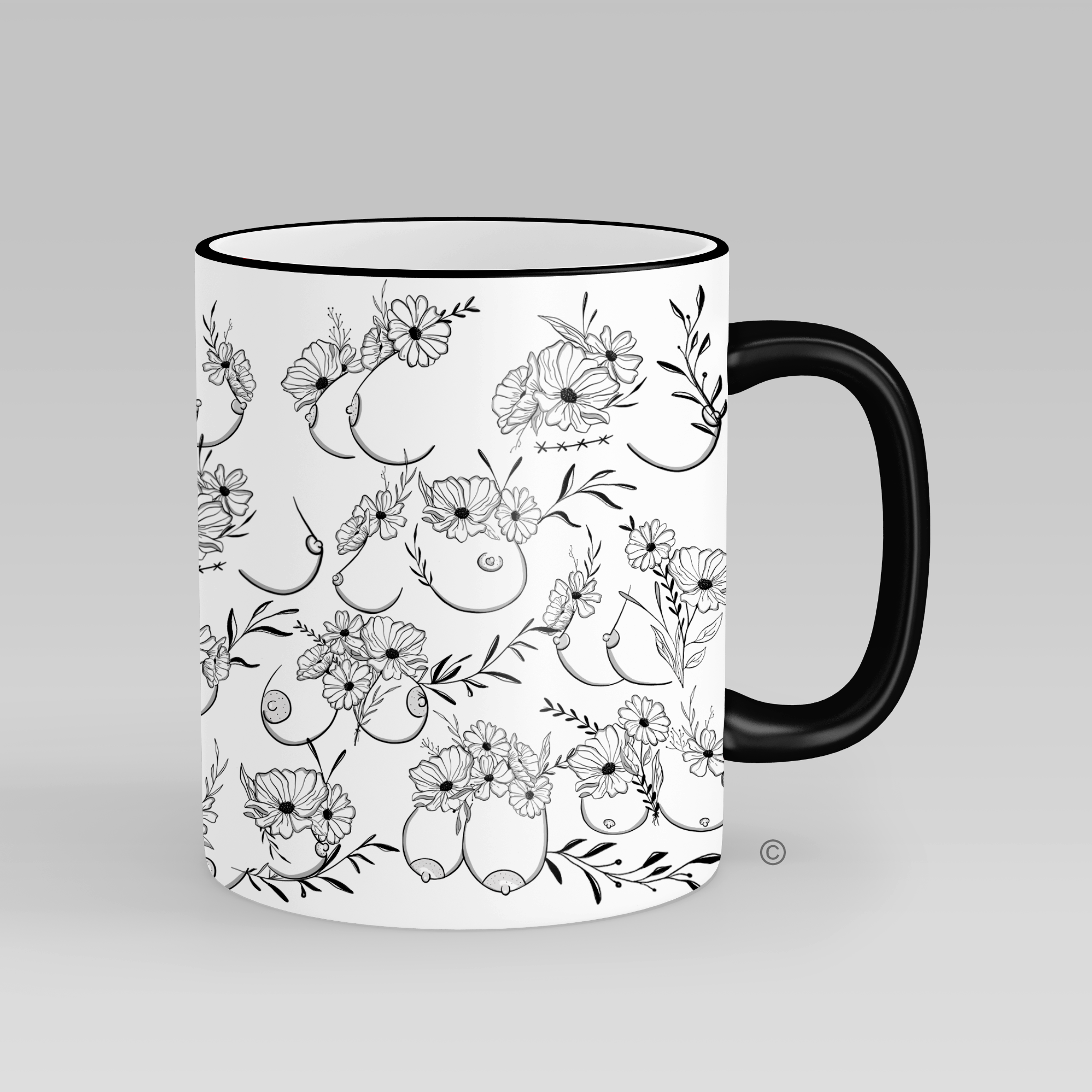 Floral Beauties Mug – a sophisticated and artistic floral-themed mug. Pair with matching designs for a complete set.