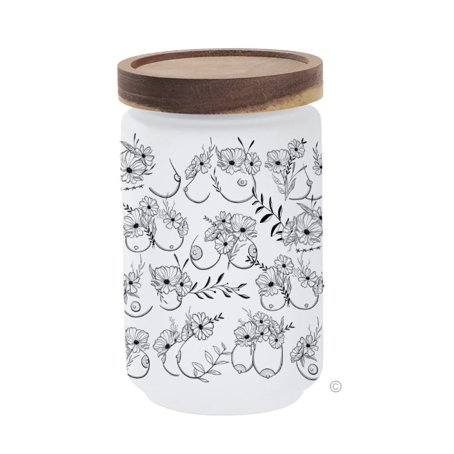 Floral Bust Storage Jar – a stylish, cheeky, and practical kitchen storage container with a fun floral design.