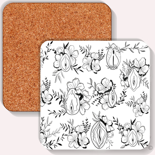 Floral Kitty Coaster