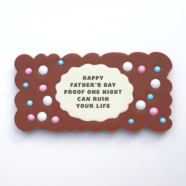 One Night Can Ruin Your Life Chocolate Slab