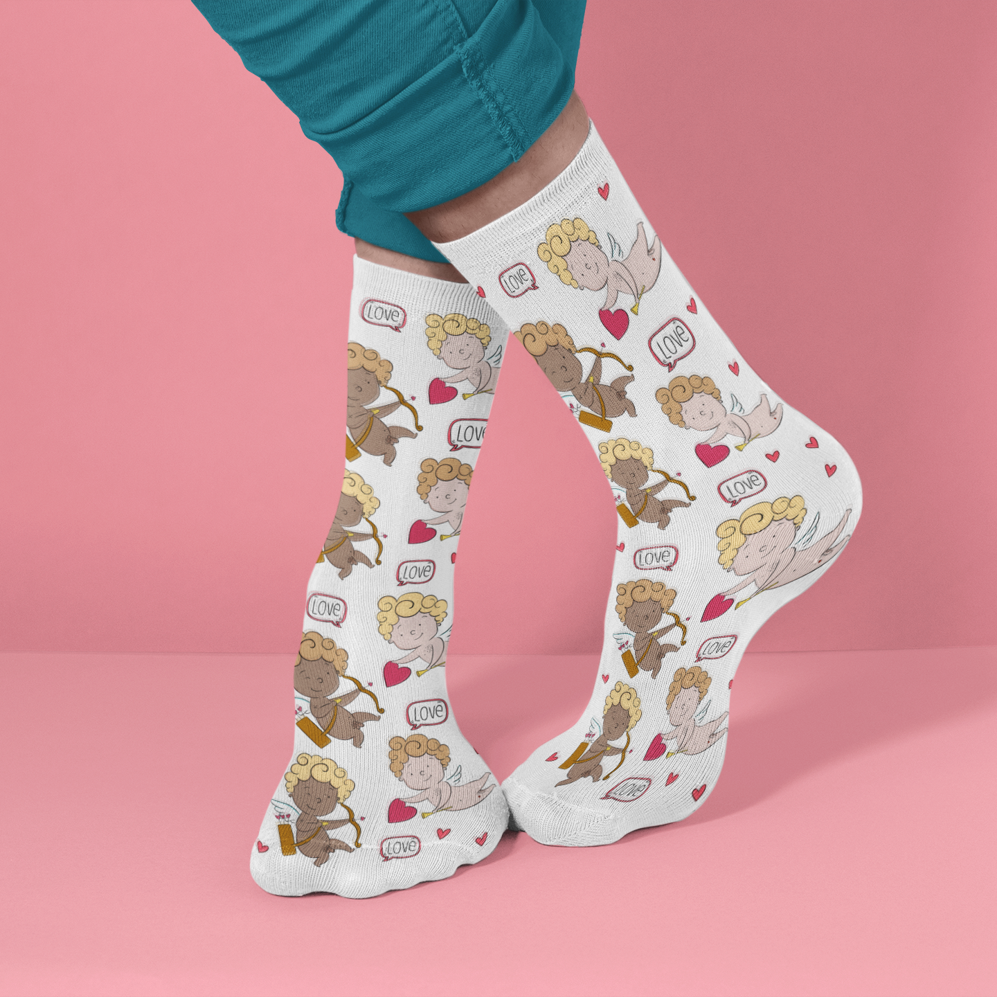 Ultimate Gay Cupid Socks – a vibrant, cheeky, and fun LGBTQ+ gift celebrating love and Pride.