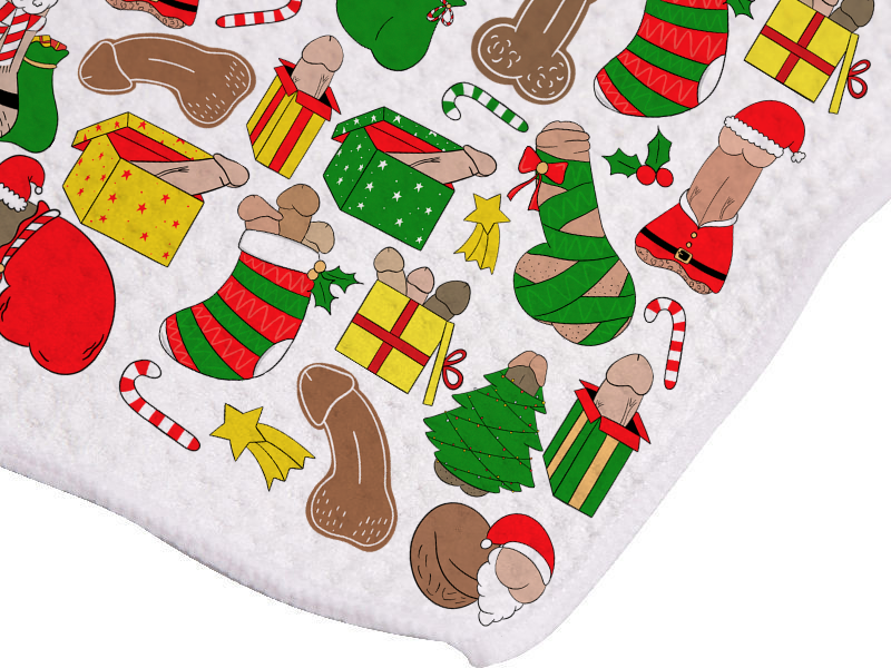 Christmas Penises Tea Towel