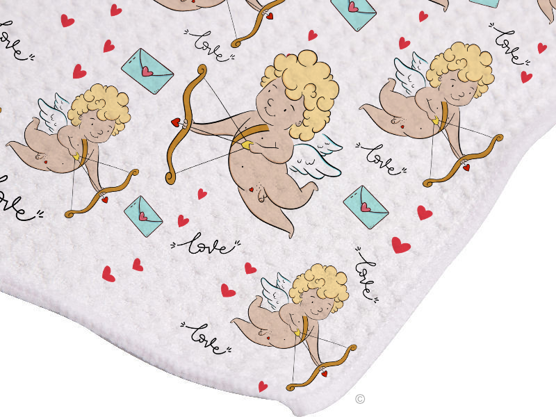 Playful Cupid Tea Towel