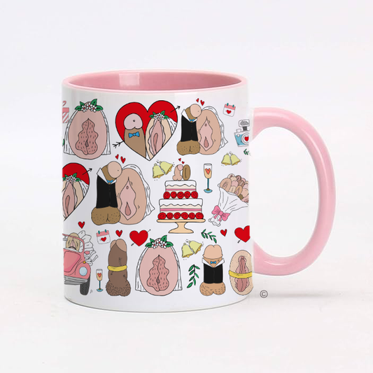 Mr & Mrs wedding mug – a thoughtful and unique gift for newlyweds, engagements, and anniversaries.