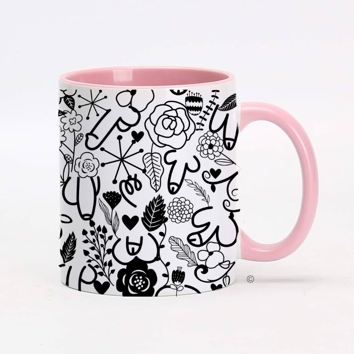 Doodle Willy Mug – a quirky and cheeky gift for birthdays, hen dos, and Secret Santa. Pair with the matching Doodle Curves Mug.