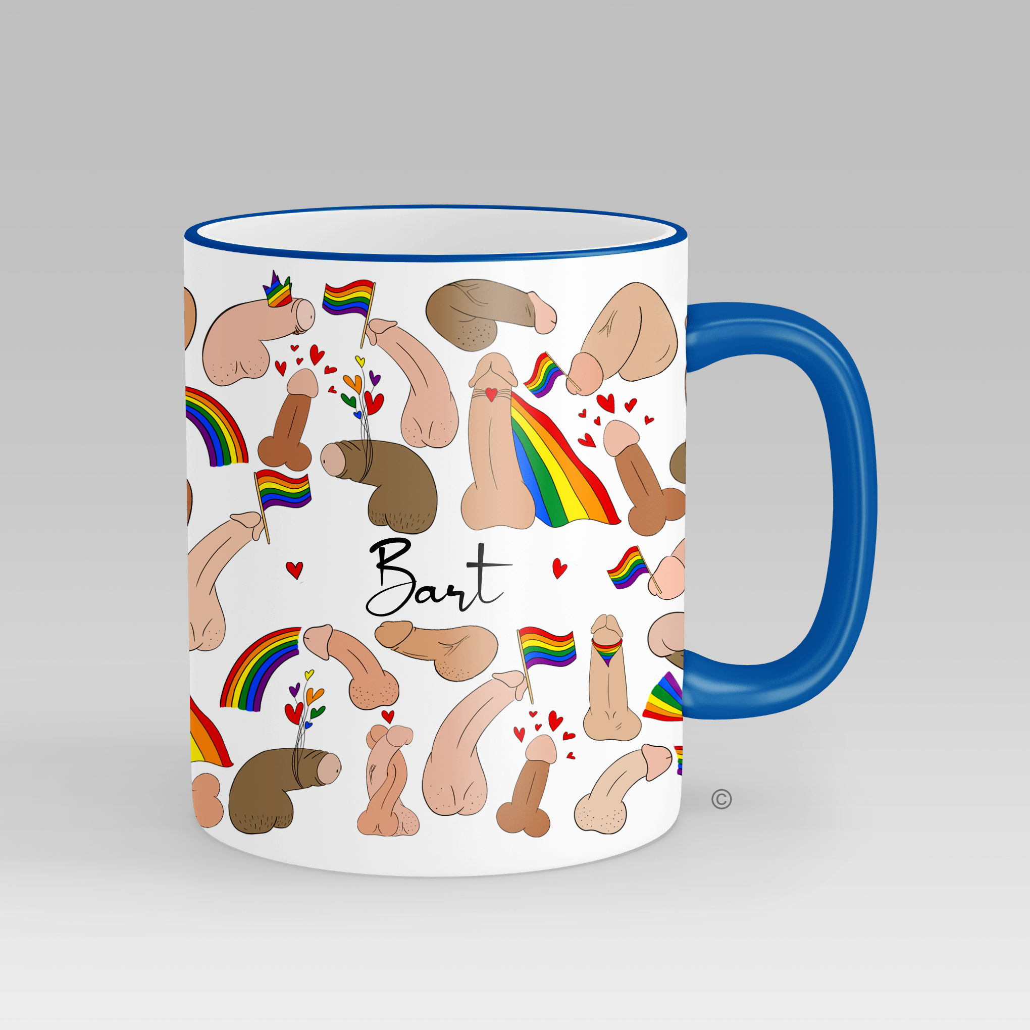 Personalised Pride mug – a vibrant and unique gift for LGBTQ+ celebrations, birthdays, and Pride events.