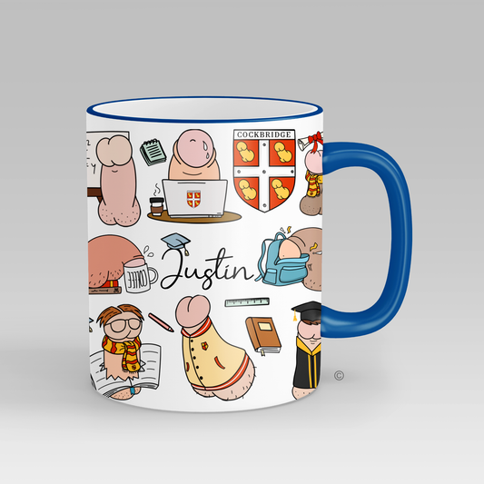 Personalised Uni Studs Mug – a fun mug with quirky studs design, perfect for uni students and memorable gifts.