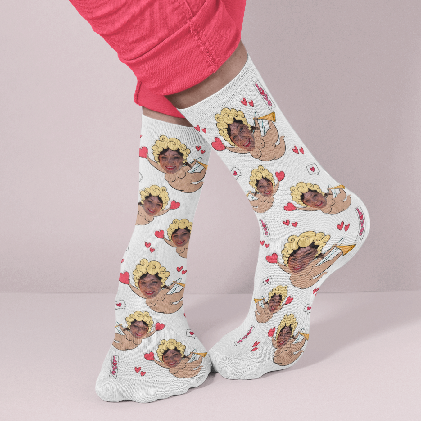 Amorette Personalised Face Socks