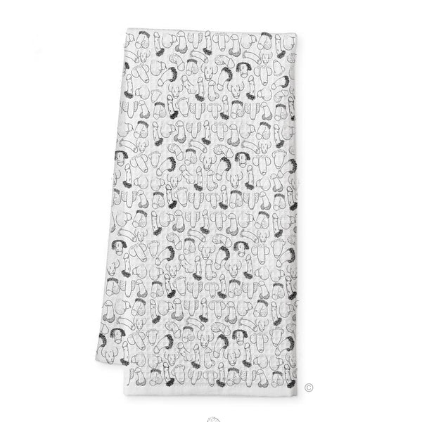 Line Up Willies Tea Towel