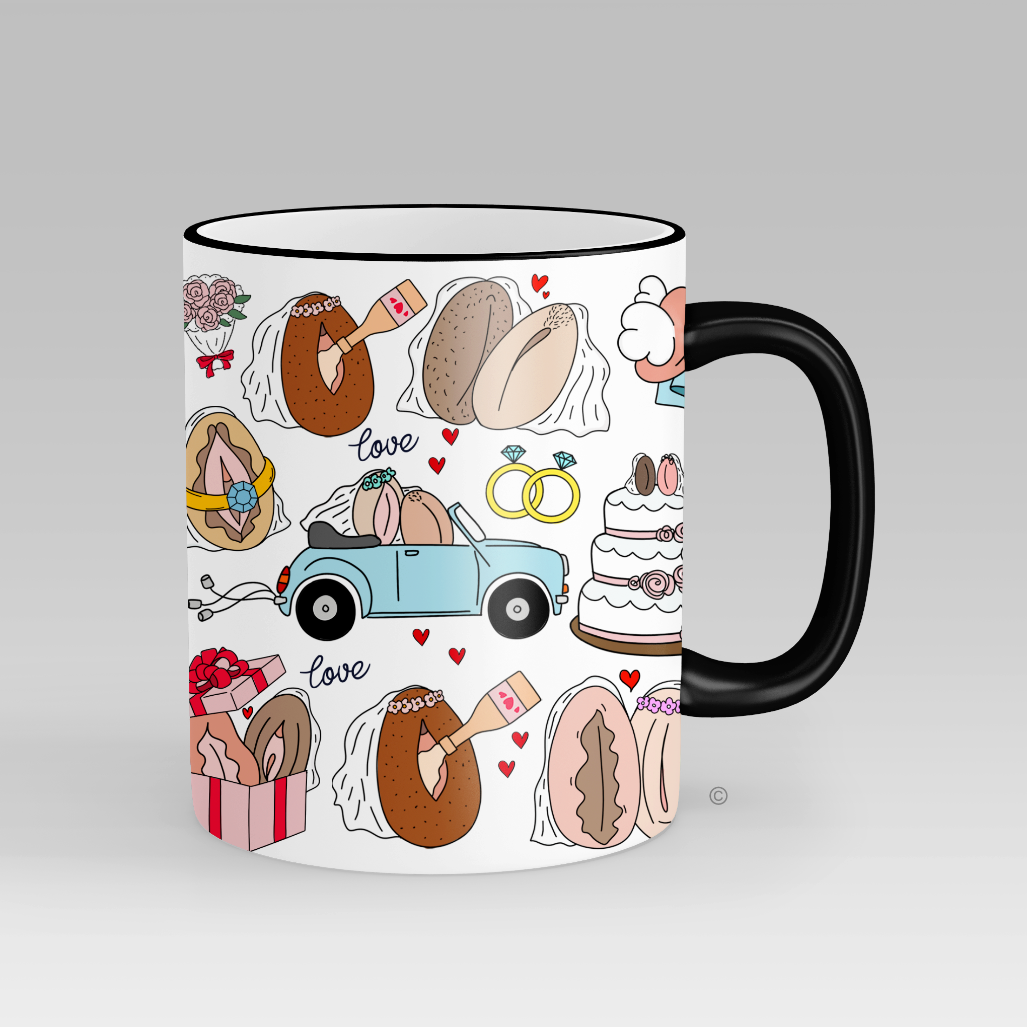 Mrs & Mrs Mug – a stylish and meaningful wedding or anniversary gift celebrating same-sex love.