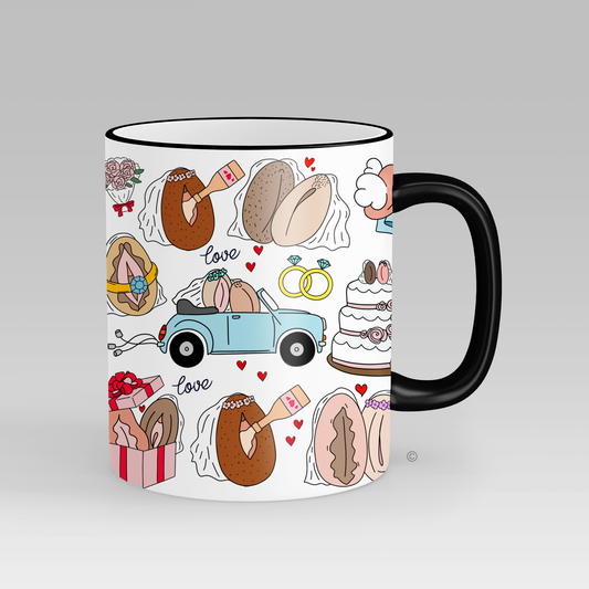 Mrs & Mrs Mug – a stylish and meaningful wedding or anniversary gift celebrating same-sex love.