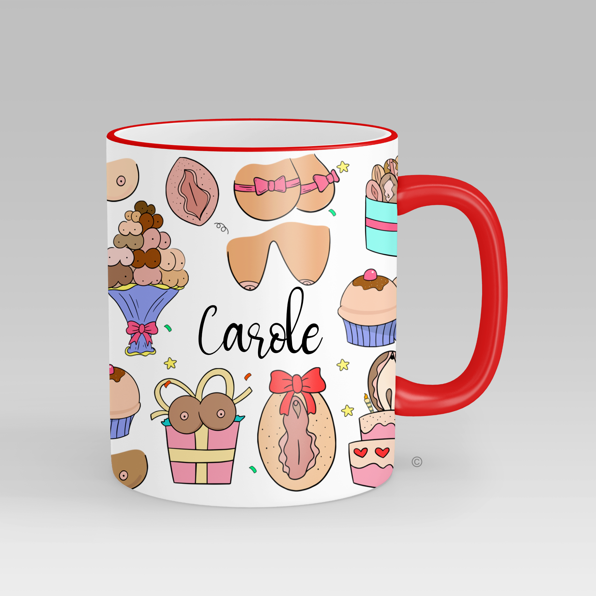 Personalised Birthday Bash Jugs & Peaches Mug