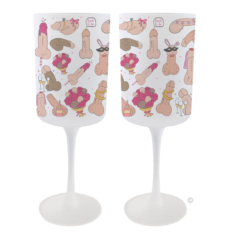 Personalised Hen Do Wine Glass