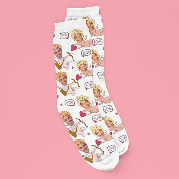 Personalised Couple Face Socks