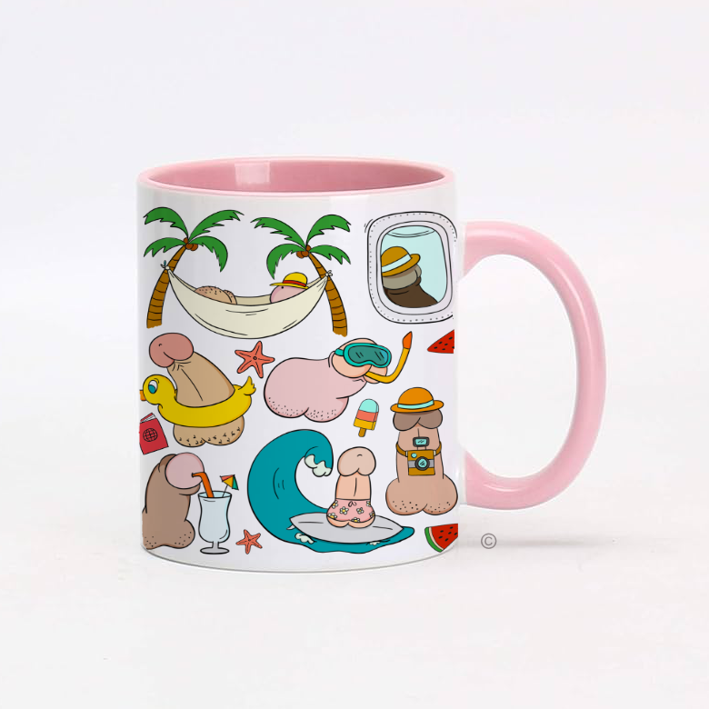 Summer Willy Personalised Mug – a fun, cheeky design adding a dash of humor to your daily coffee or tea.