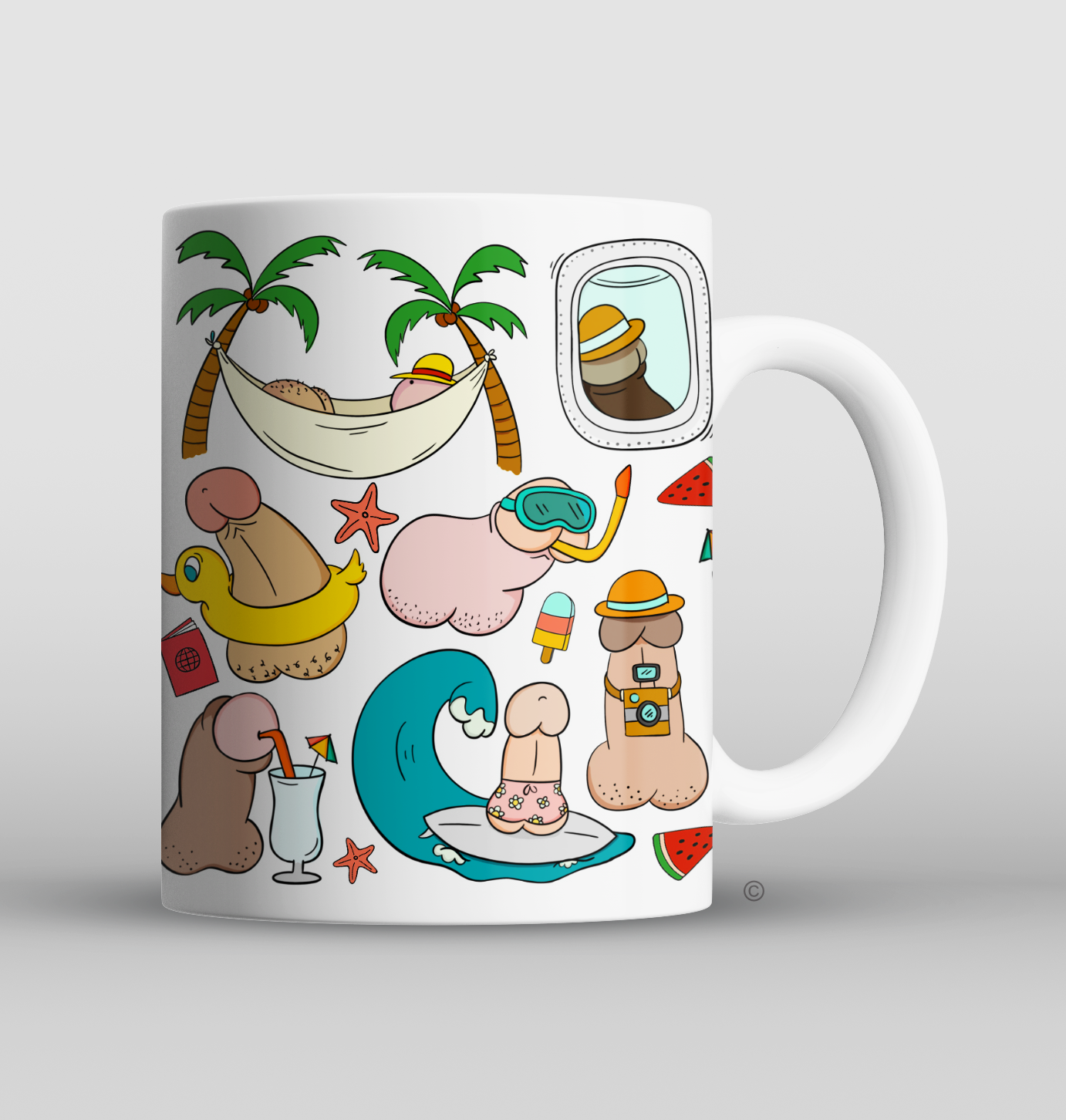Summer Willy Personalised Mug