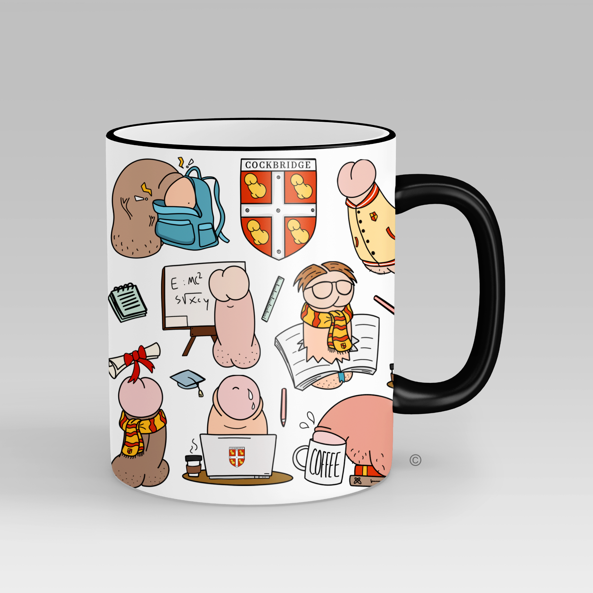 Personalised Uni Studs Mug – a fun mug with quirky studs design, perfect for uni students and memorable gifts