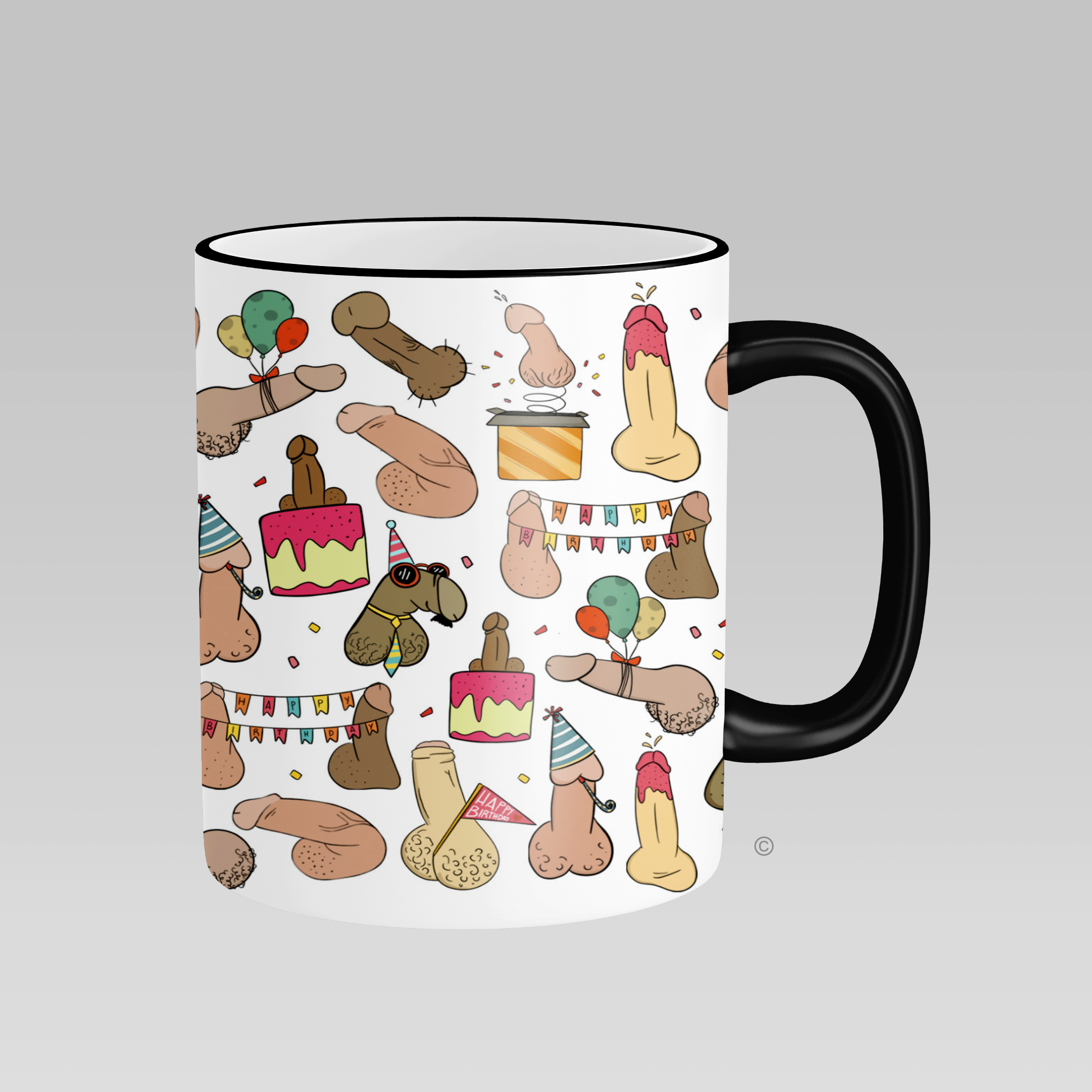 Personalised Willy Birthday Mug – a fun, cheeky ceramic mug perfect for hilarious birthday celebrations.