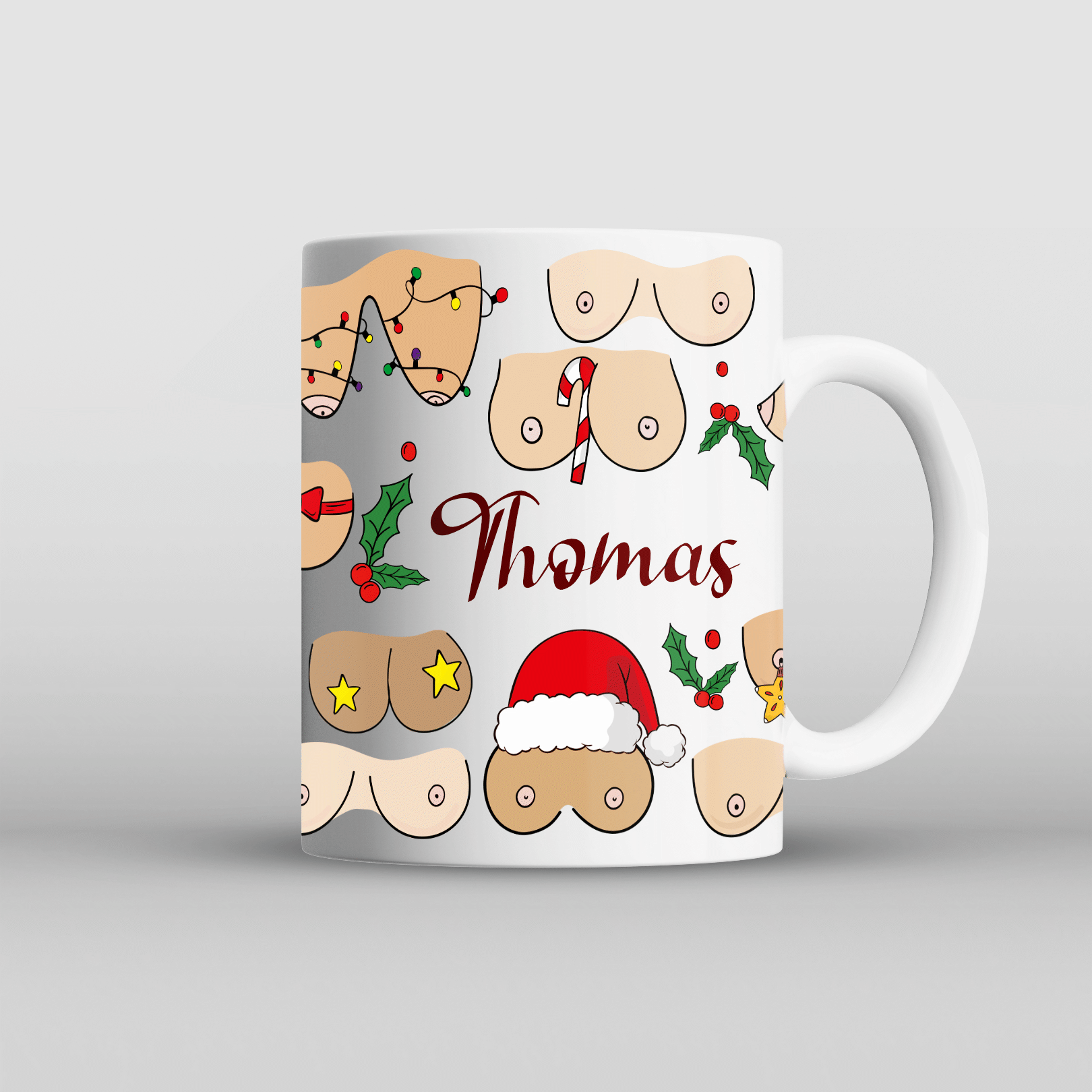 Boobs Christmas Mug