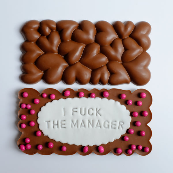 "I F*** the Manager" Chocolate Bar