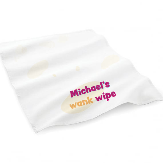 Personalised Wank Wipe