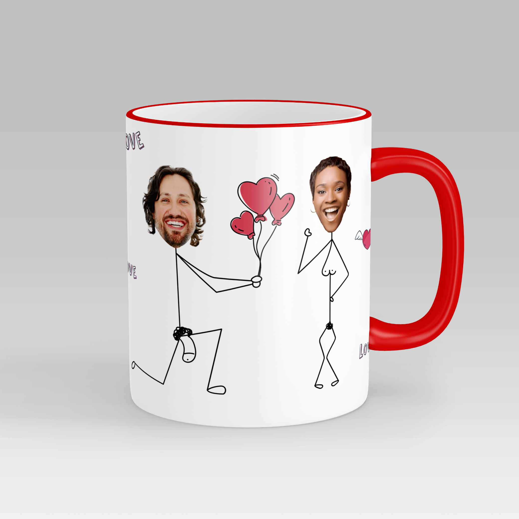 Personalised Face Love Mug