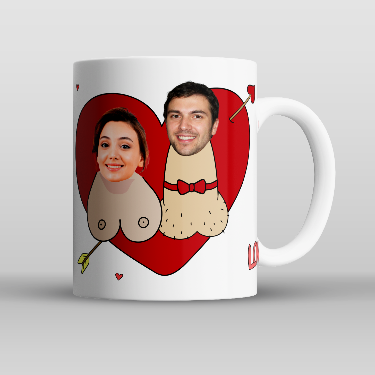 Personalised Heart Mug – a fun and cheeky Valentine’s gift where you upload a photo for a romantic or playful surprise.